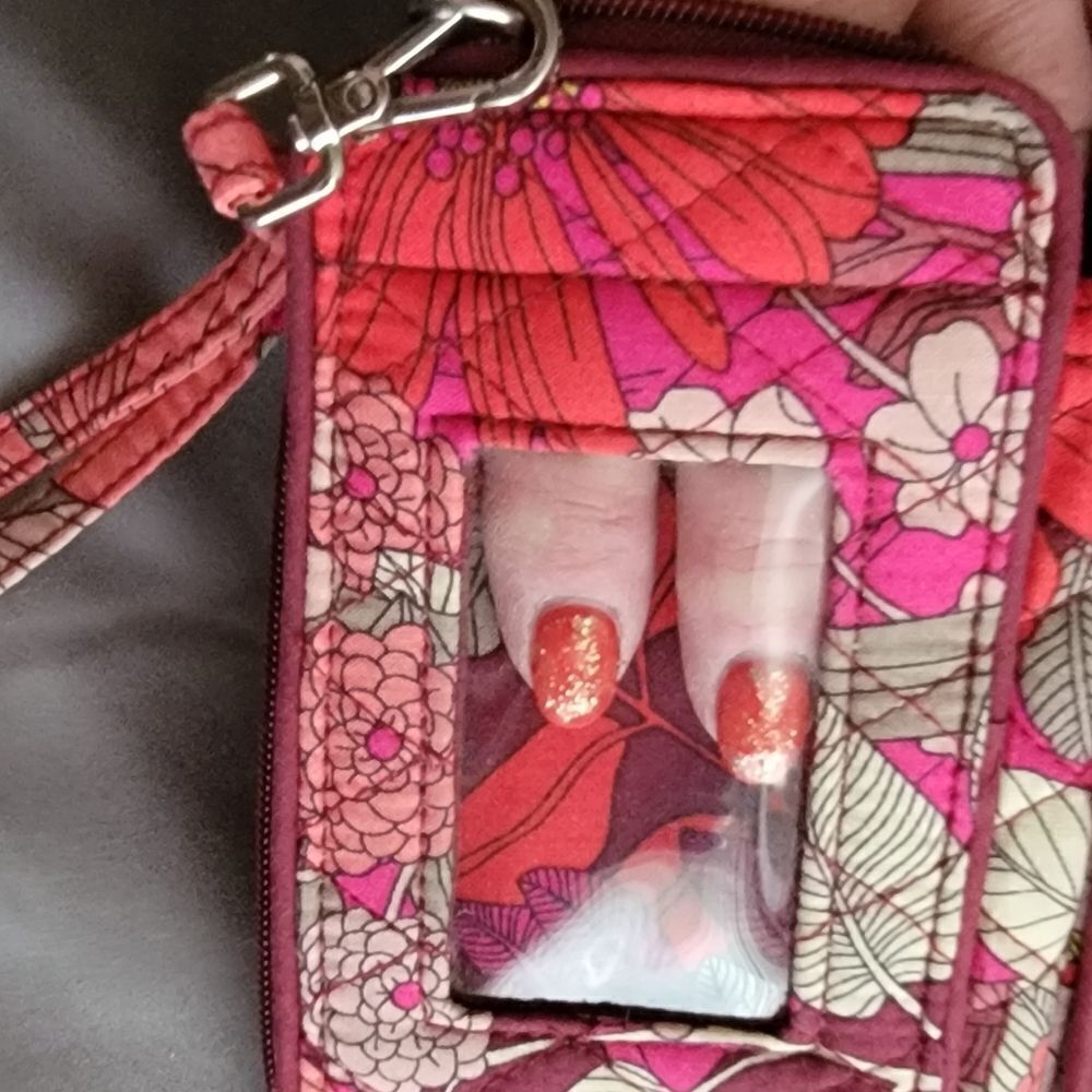 #217 Vera Bradley Retired “Bohemian Blooms” Wristlet - Picture 8 of 13